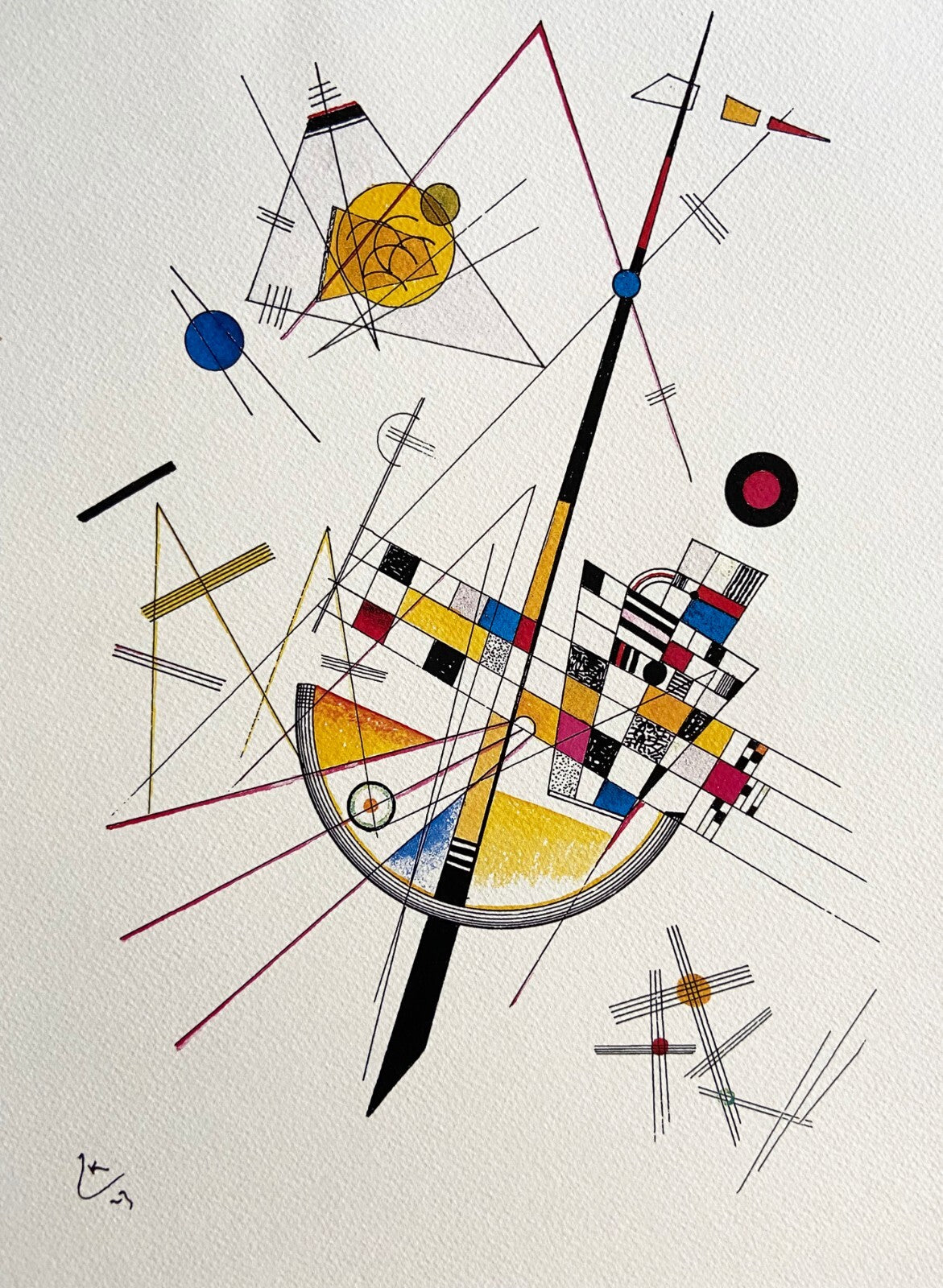 Wassily Kandinsky Lithograph Coa Published Paul