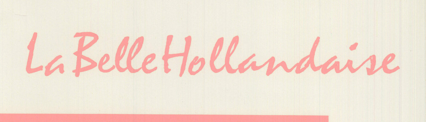 Ian Hamilton Finlay La Belle Hollandaise Signed " Serigraph Cont