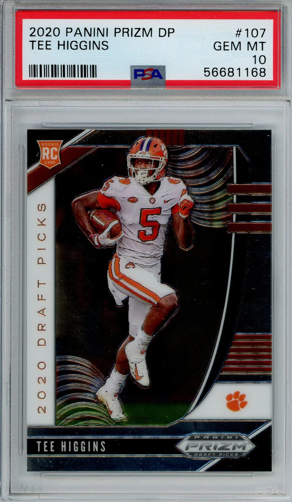 Tee Higgins 2020 Panini Prizm Dp Grade 10 Card #107