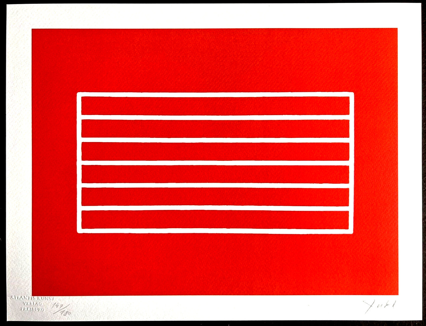 Donald Judd Lithograph Coa Signed Op Numbered