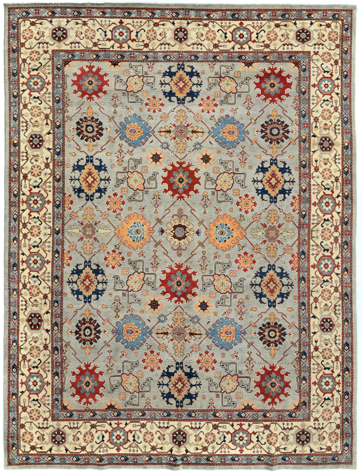 9X12 ft Handmade Kazak Serapi Oriental Rug Tribal
