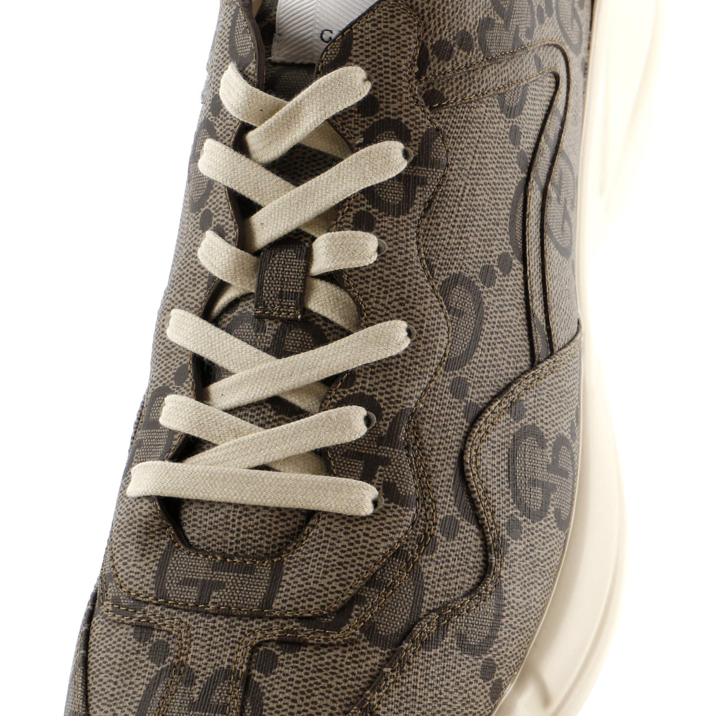 Gucci Rhyton Sneakers Jumbo Gg Coated Canvas