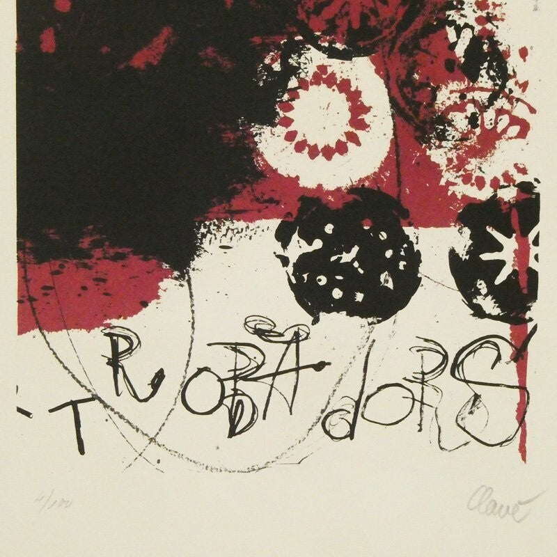 Antoni Clave (Spain) "Trobadors" Signed Limited