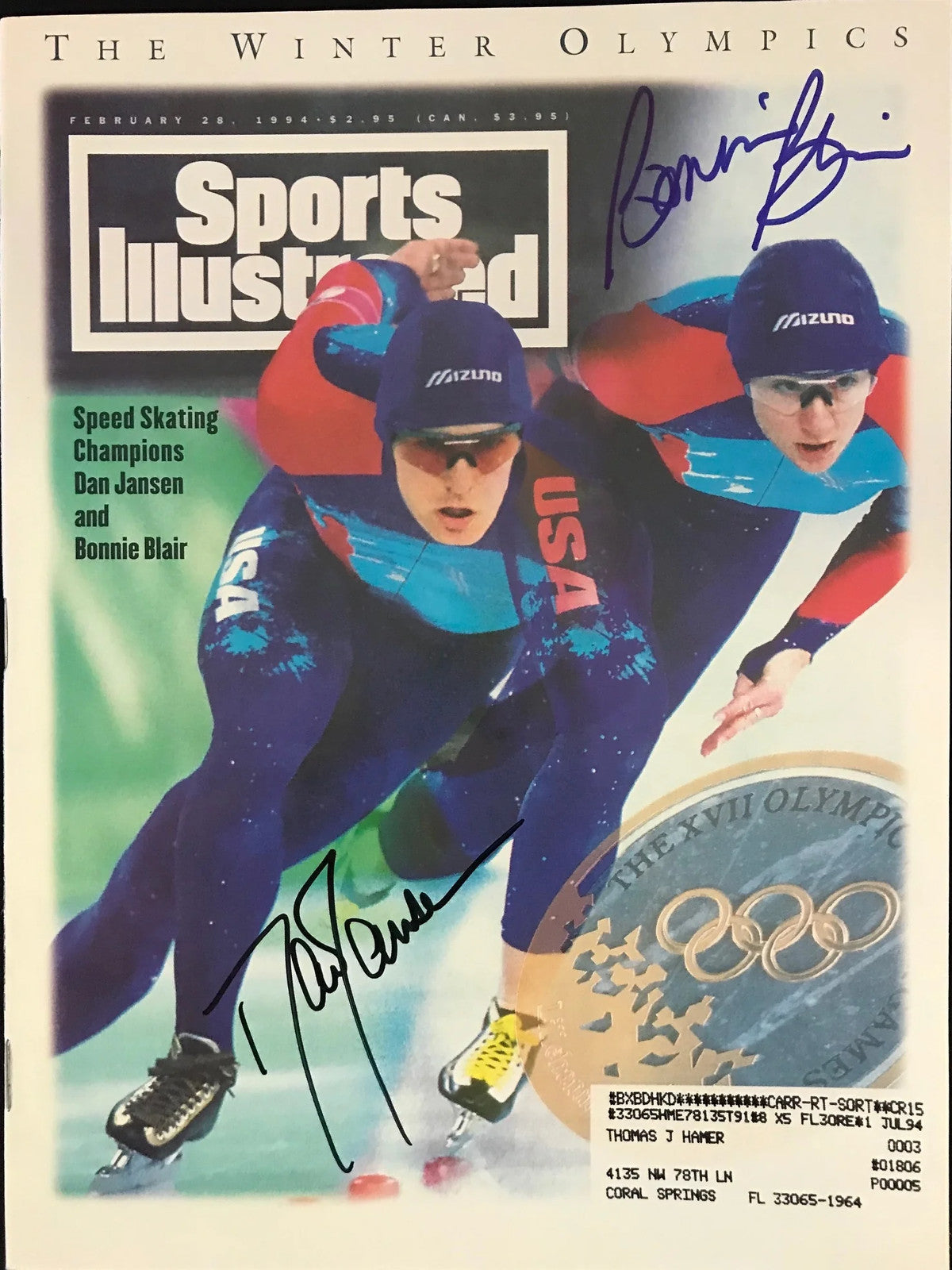Bonnie Blair & Dan Jansen Signed Sports
