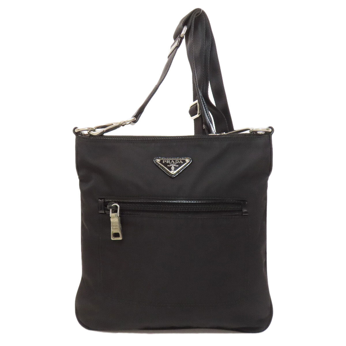 Prada Shoulder Bag Logo Hardware Nylon