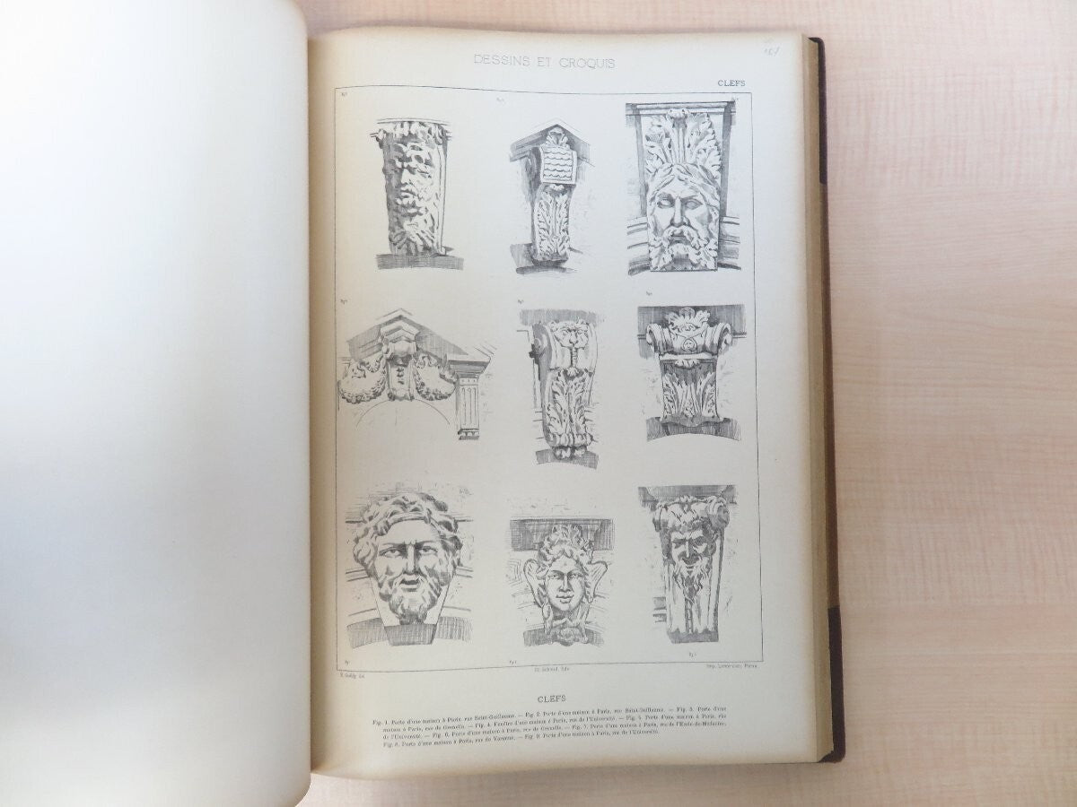 Henry Guedy Dessins Et Croquis D'Architecture Et D'Ornementation (Original 20Th)