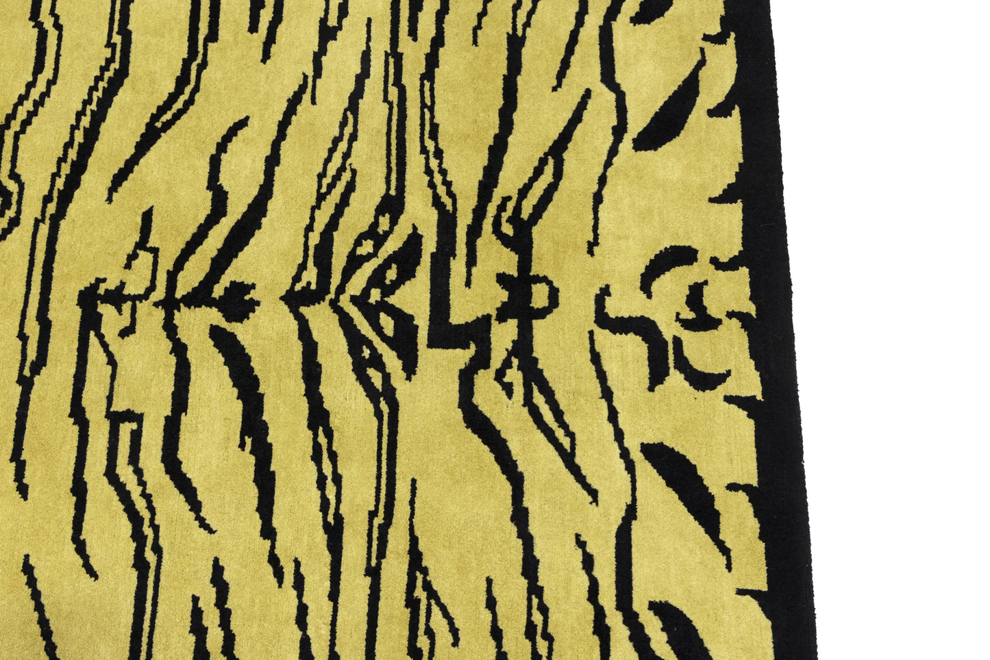 Handmade Nepali Wool Oriental Rug Modern Tribal