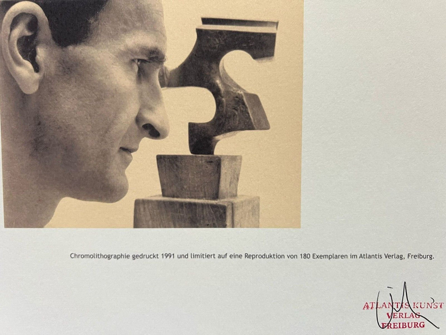 Eduardo Chillida Lithograph Coa Signed Numbered A Hand Limited