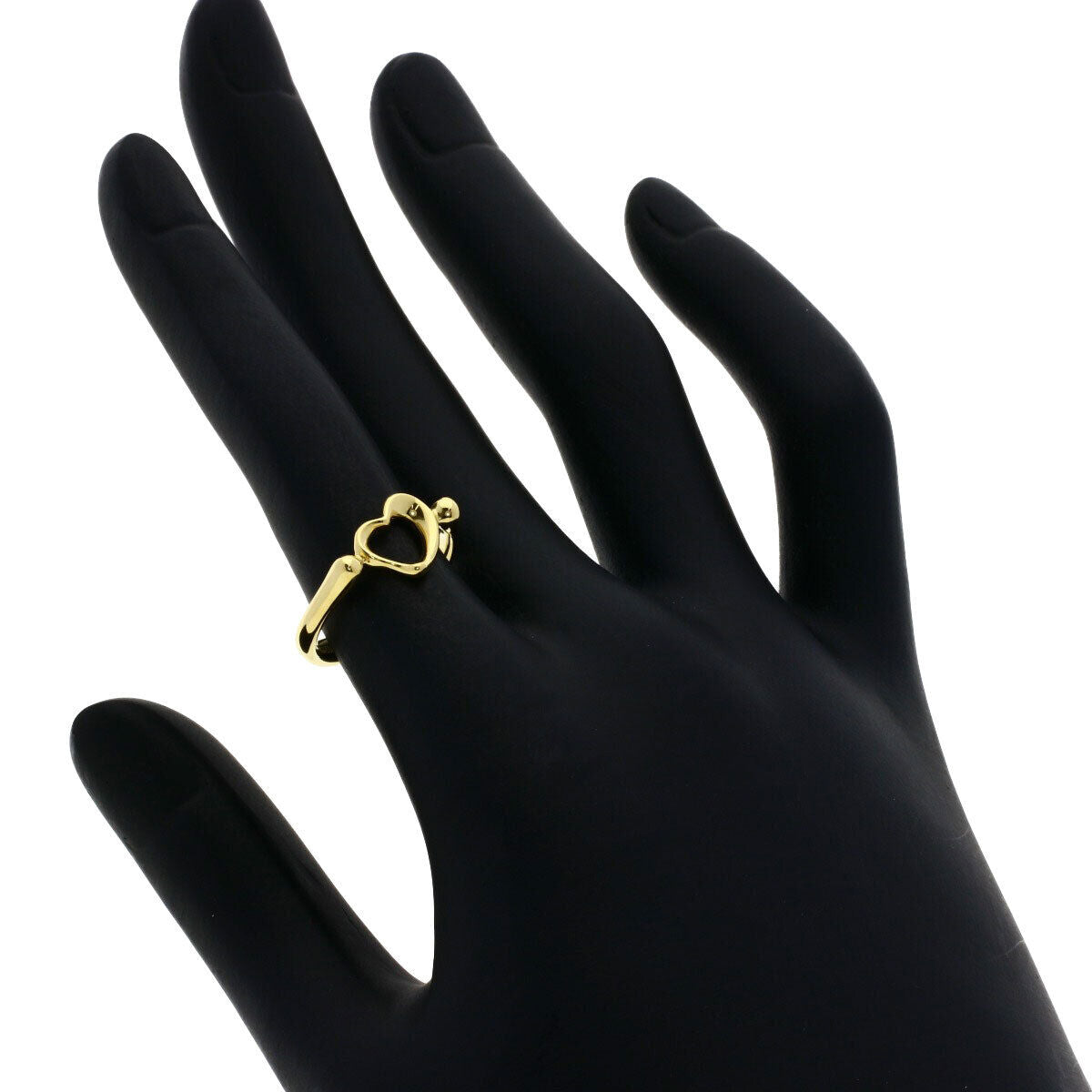 TIFFANY&Co. Ring Open heart K18 Yellow Gold