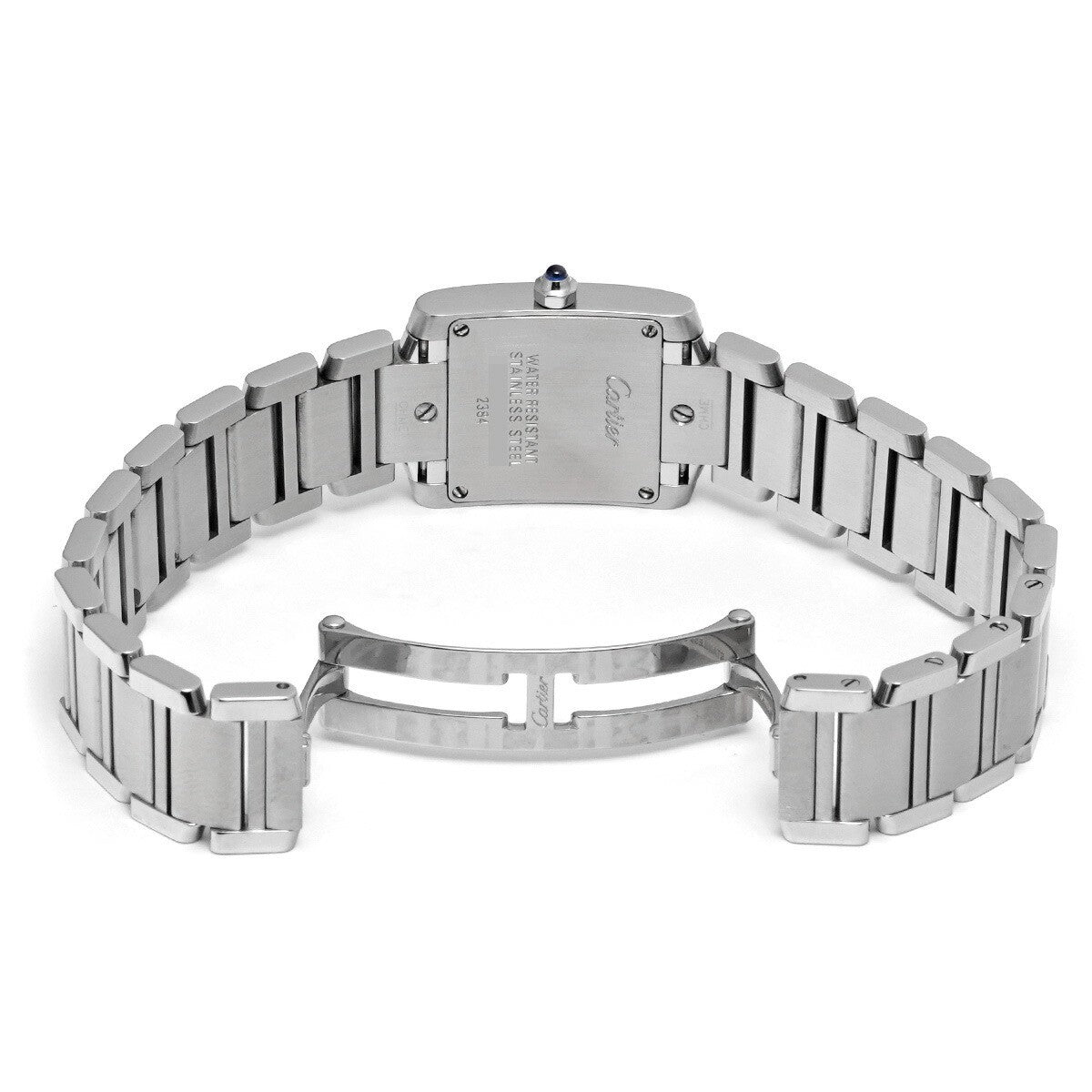 Cartier Tank Franaise Sm W51008Q3 Silver Ladies Used Watch #51495