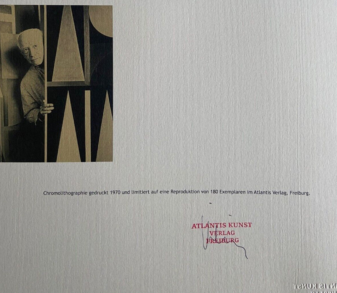 Auguste Herbin Lithograph Signed Numbered By Hand Certificate