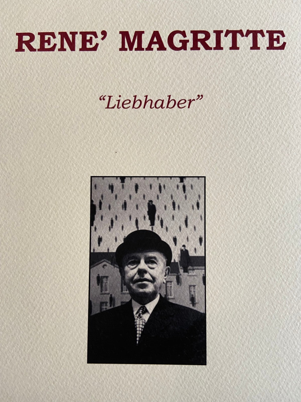 Ren Magritte Lithograph Coa Signed Numbered In Pencil