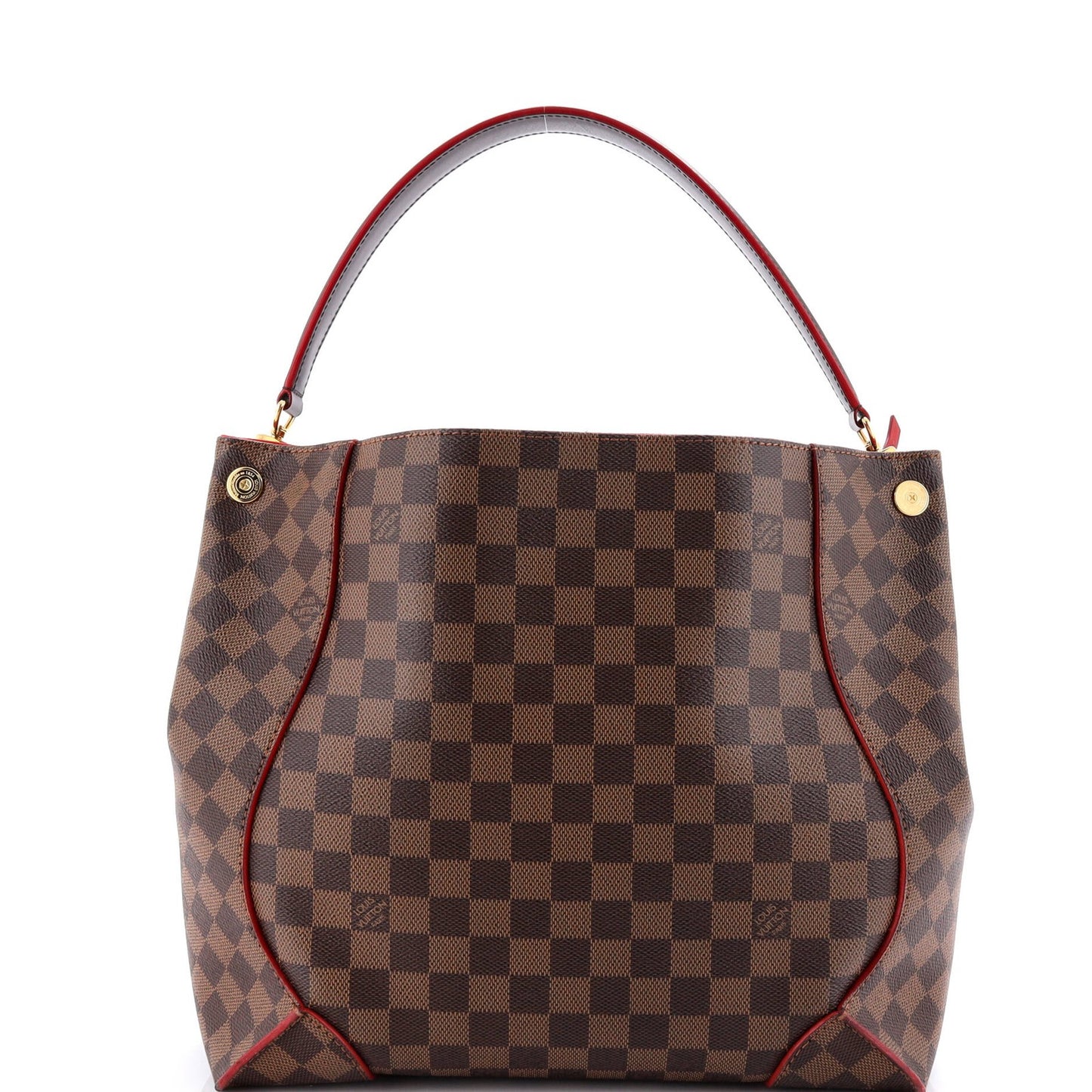 Louis Vuitton Caissa Hobo Damier With Leather