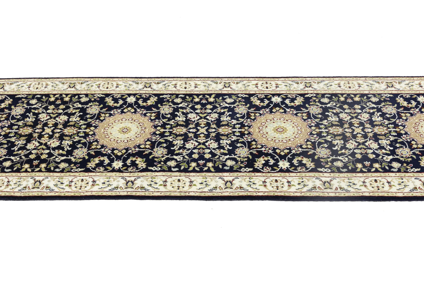 Handmade Indo-Nain Oriental Runner Rug Oversized