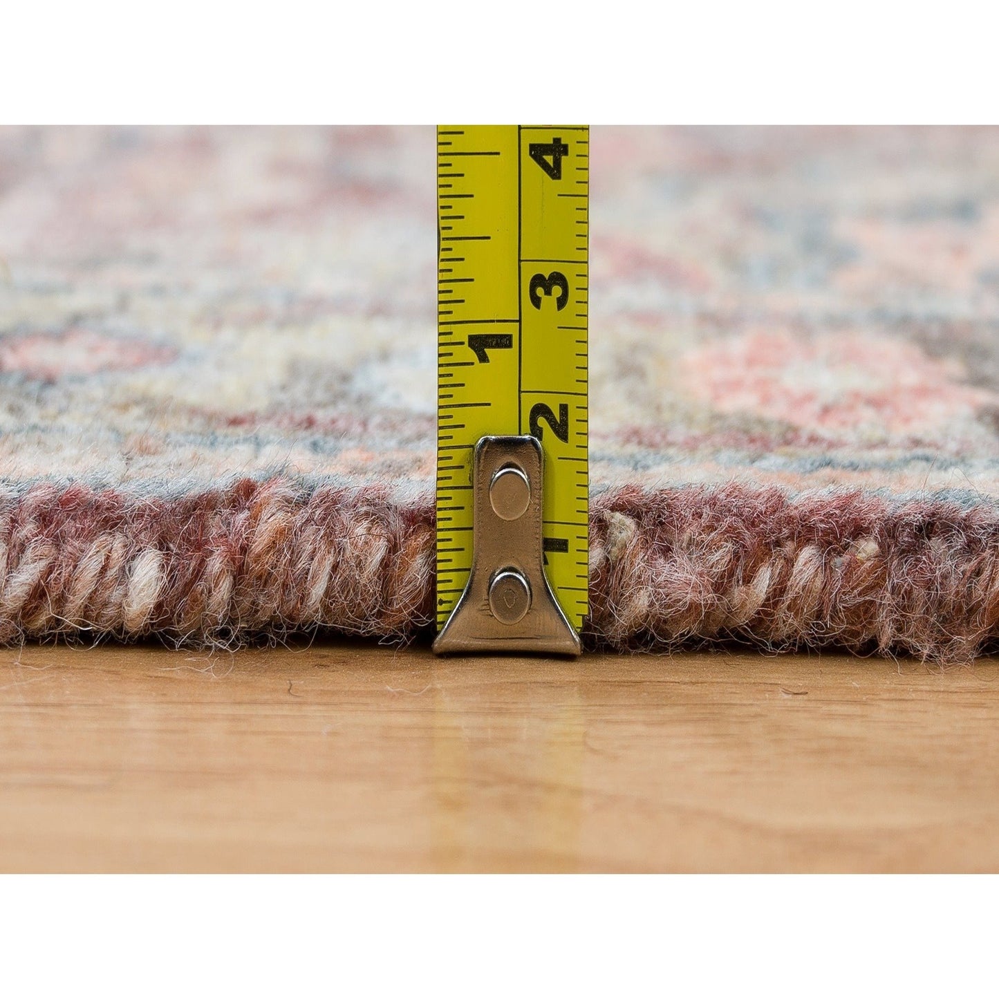 2'8"X23'10" Sangria Red Hand Knotted Wool Heris Revival Xl Runner Rug