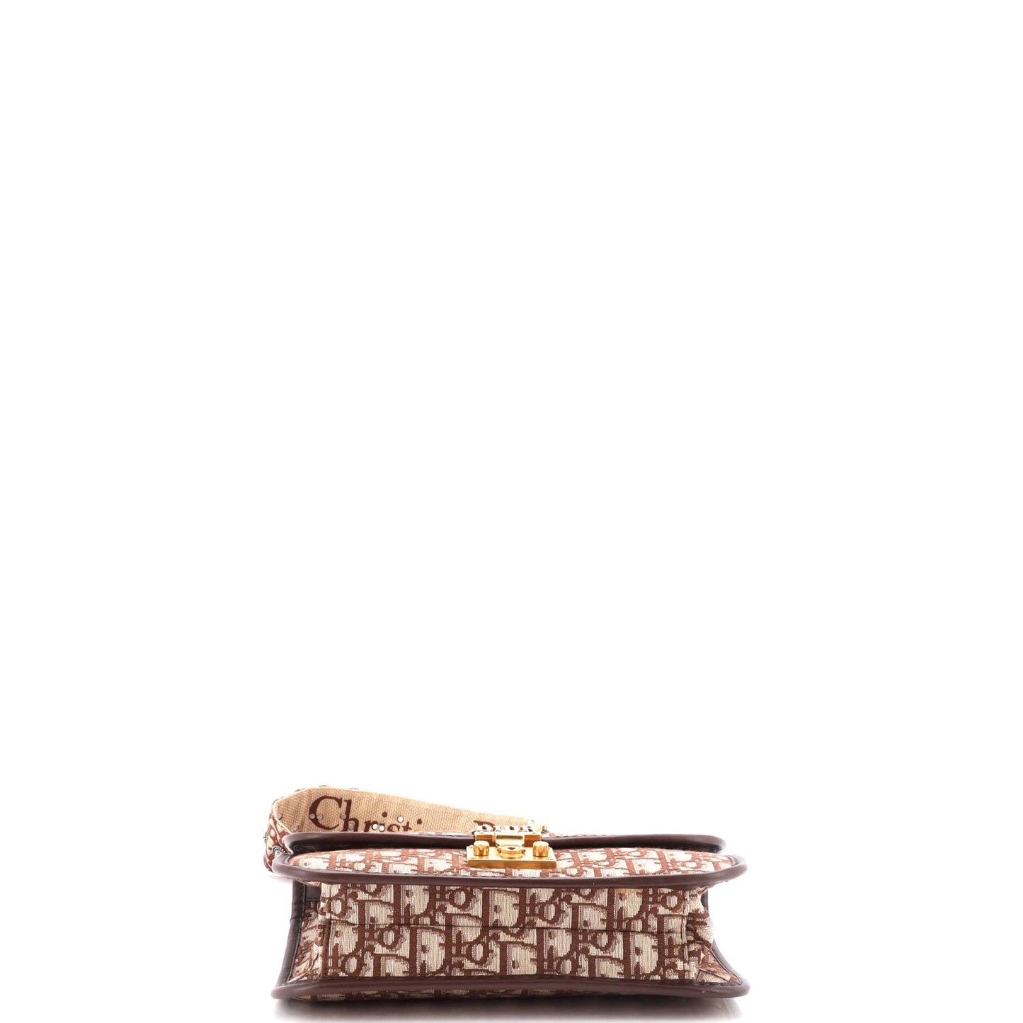 Christian Dior Dioraddict Flap Bag With Strap Oblique Canvas Medium