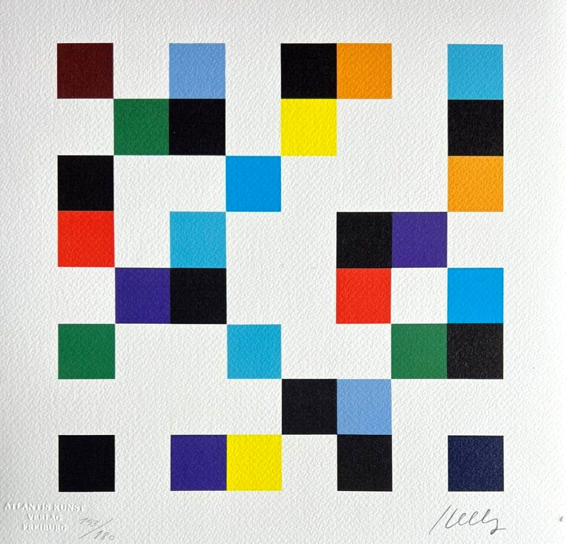 Ellsworth Kelly Lithograph Coa Signed Op Numbered