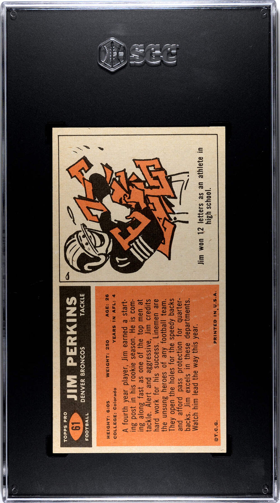 Jim Perkins 1965 Topps #61 Sgc 7.5