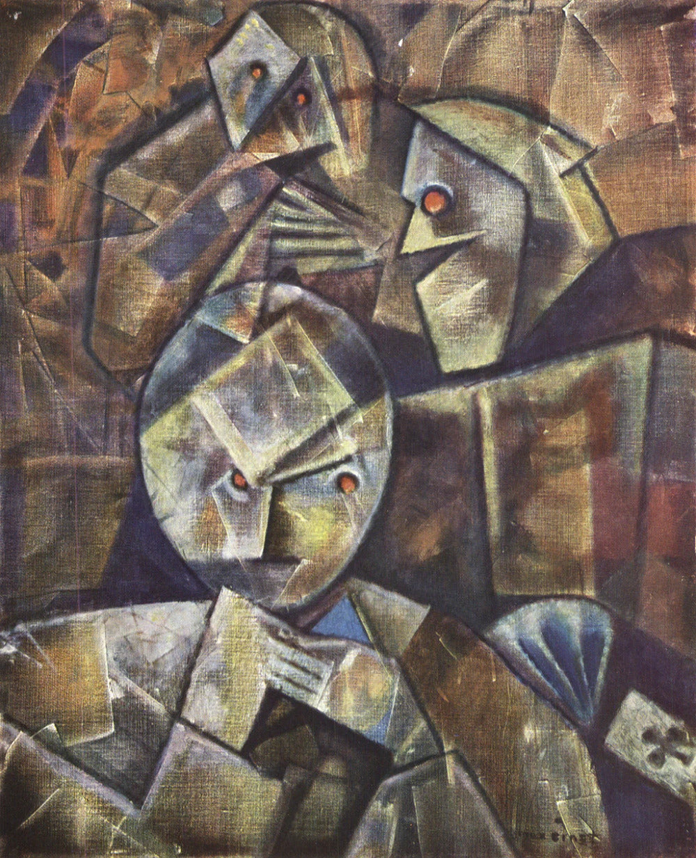 Max Ernst Les Joueurs " Offset Lithograph Surrealism