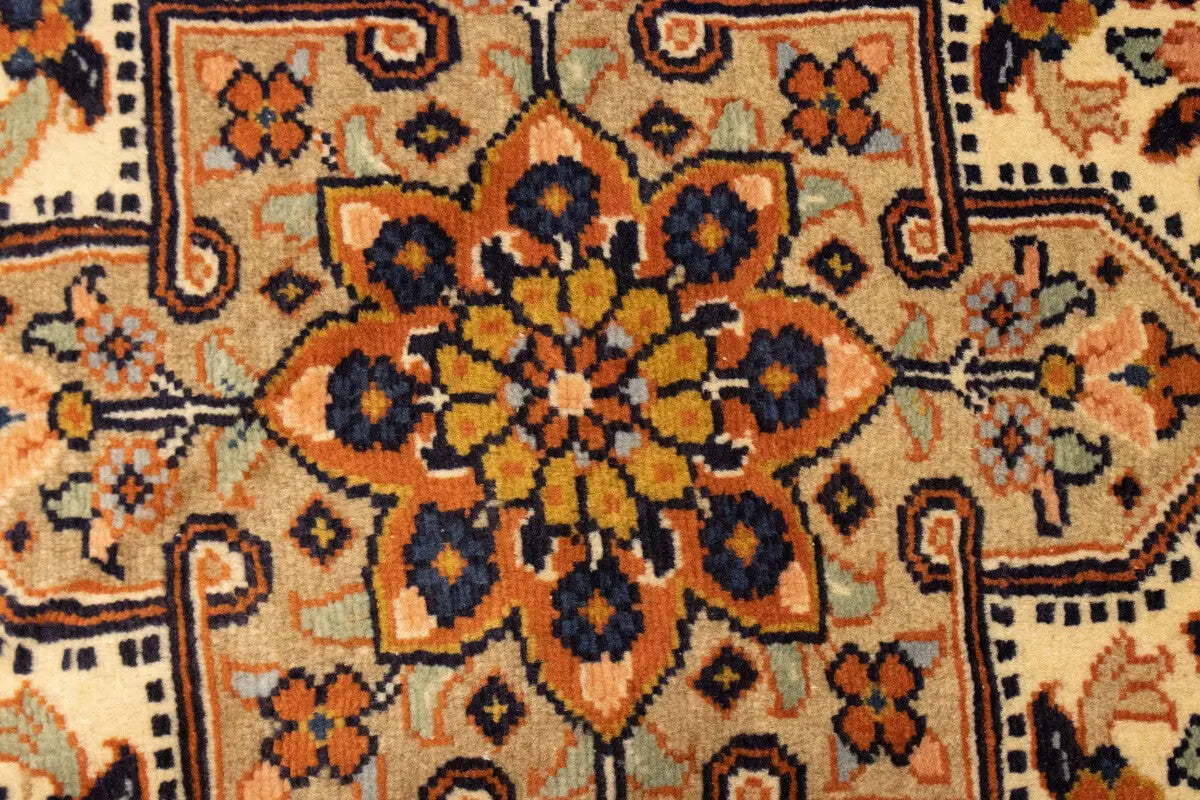 Vintage Handmade Floral Oriental Rug Carpet