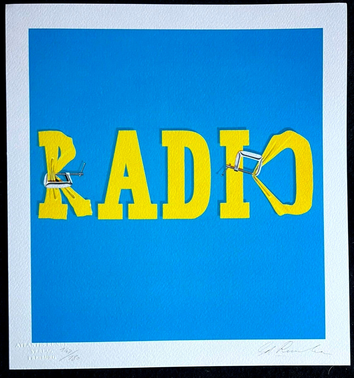 Ed Ruscha Lithograph Coa Signed Op Numbered In Pencil Certified