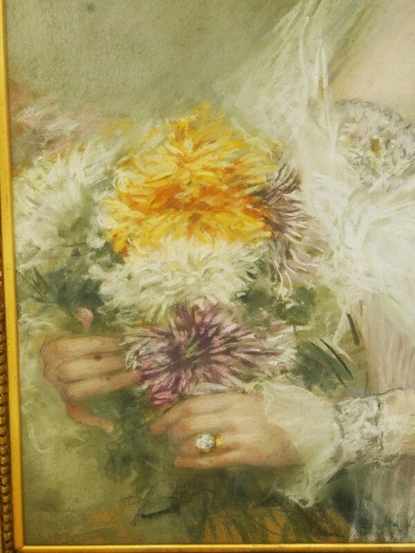 Esther Huillard (France 19C) Original Pastel