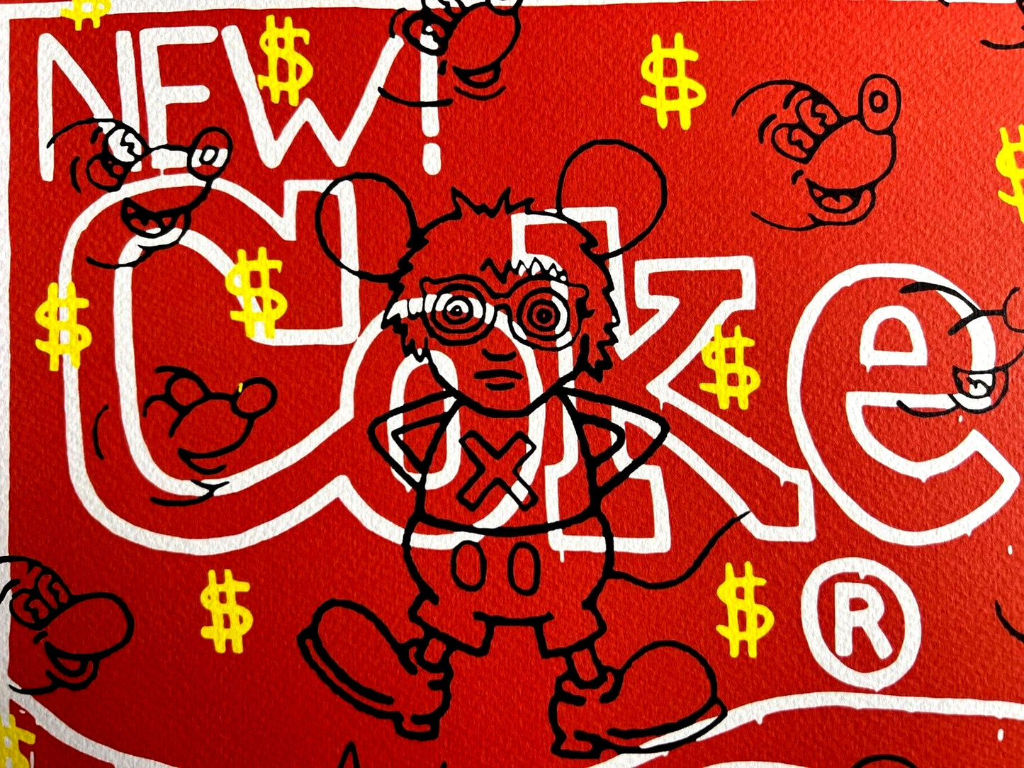 Keith Haring Lithograph From An Signed Numbered Coa Painting