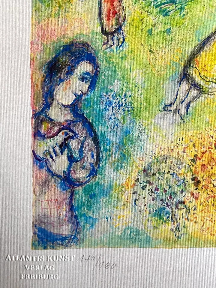 Marc Chagall Lithograph Coa Original Numbered
