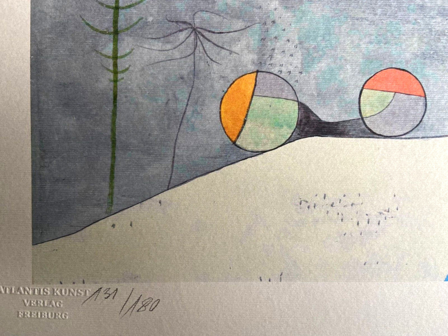 Paul Klee Lithograph Coa Signed Numbered By Piet