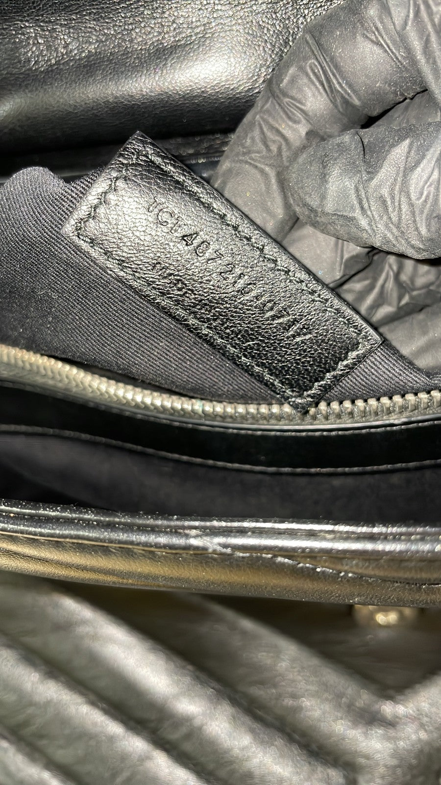 Saint Laurent Loulou Shoulder Bag Matelasse Chevron Leather Large