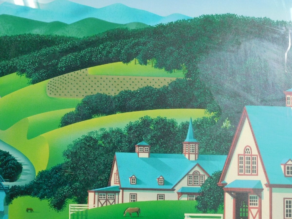 Jim Buckels - Trouble At Walnut Ridge Original Lithograph Print Signed Framed