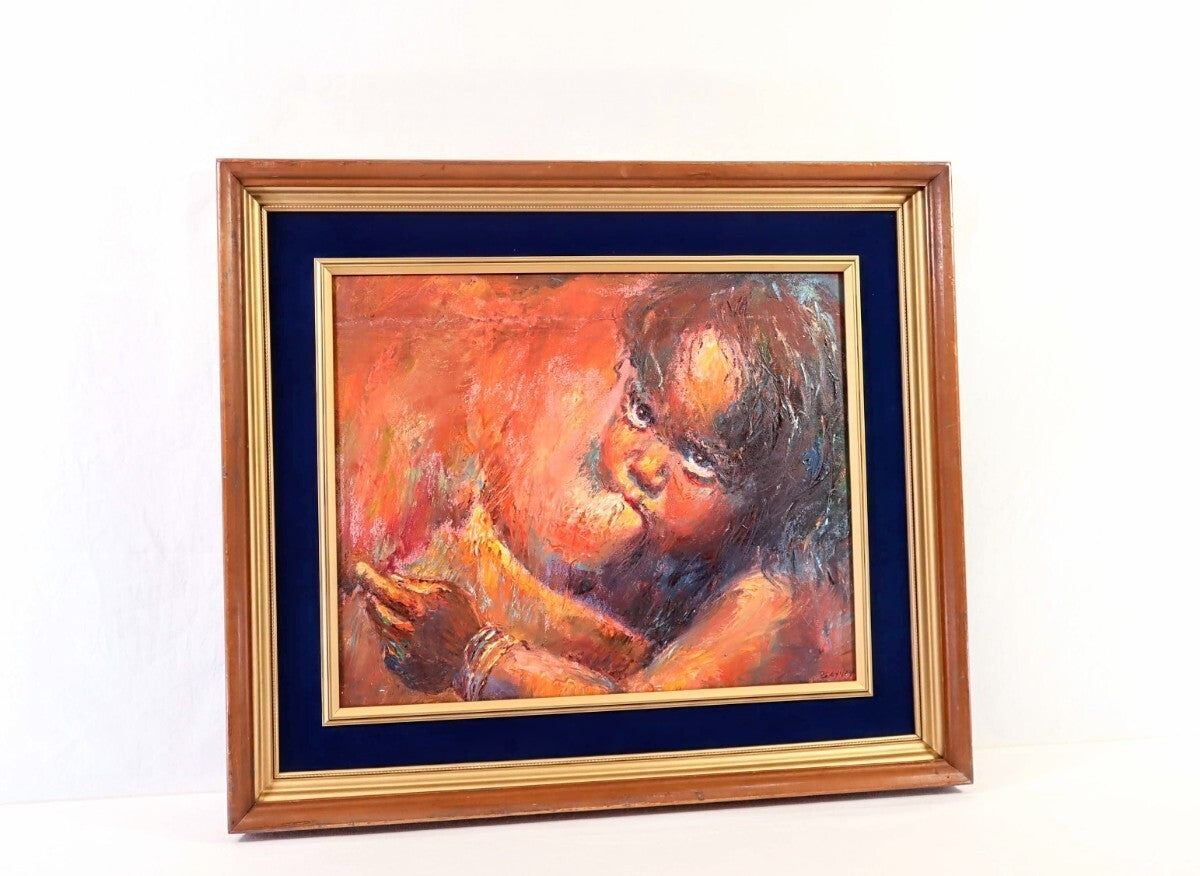 Garth Bayley Original Oil Painting The Gaze South African/British Artist Signed