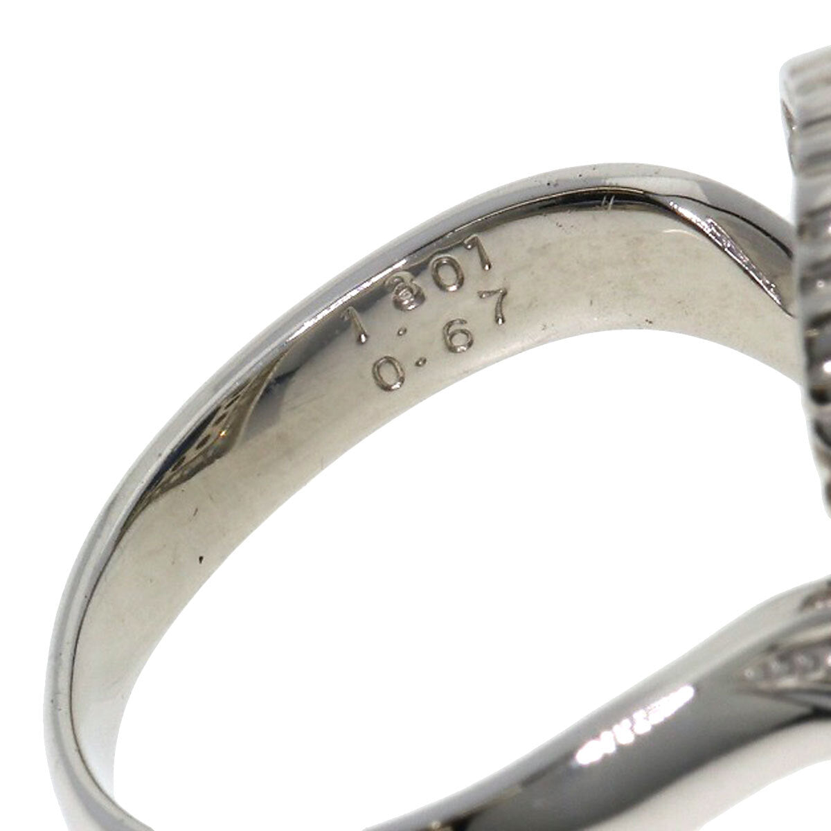 1.301ct Sapphire Diamond Ring Platinum PT900 8.7g