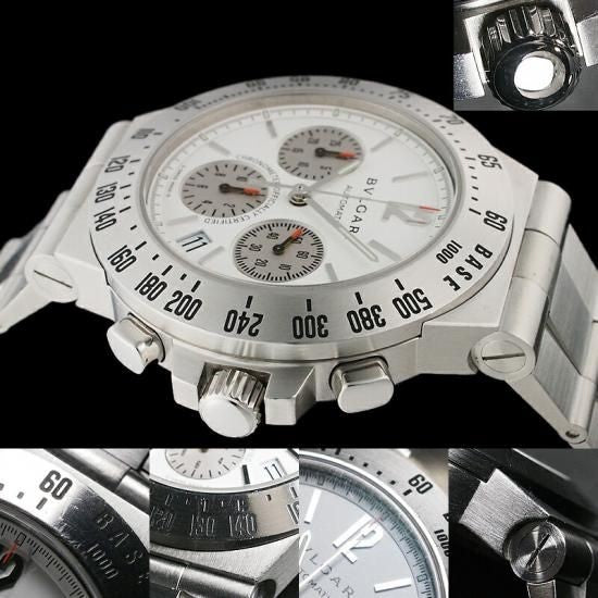 Bvlgari Diagono Tachymetric Chronograph Ch40Sta Ch40Wssdta