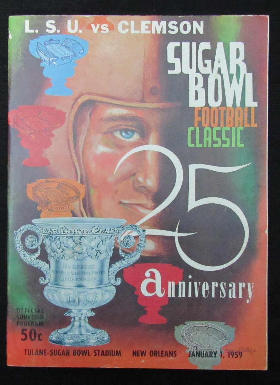 January 1, 1959 Sugar Bowl L.S.U. Vs. Clemson