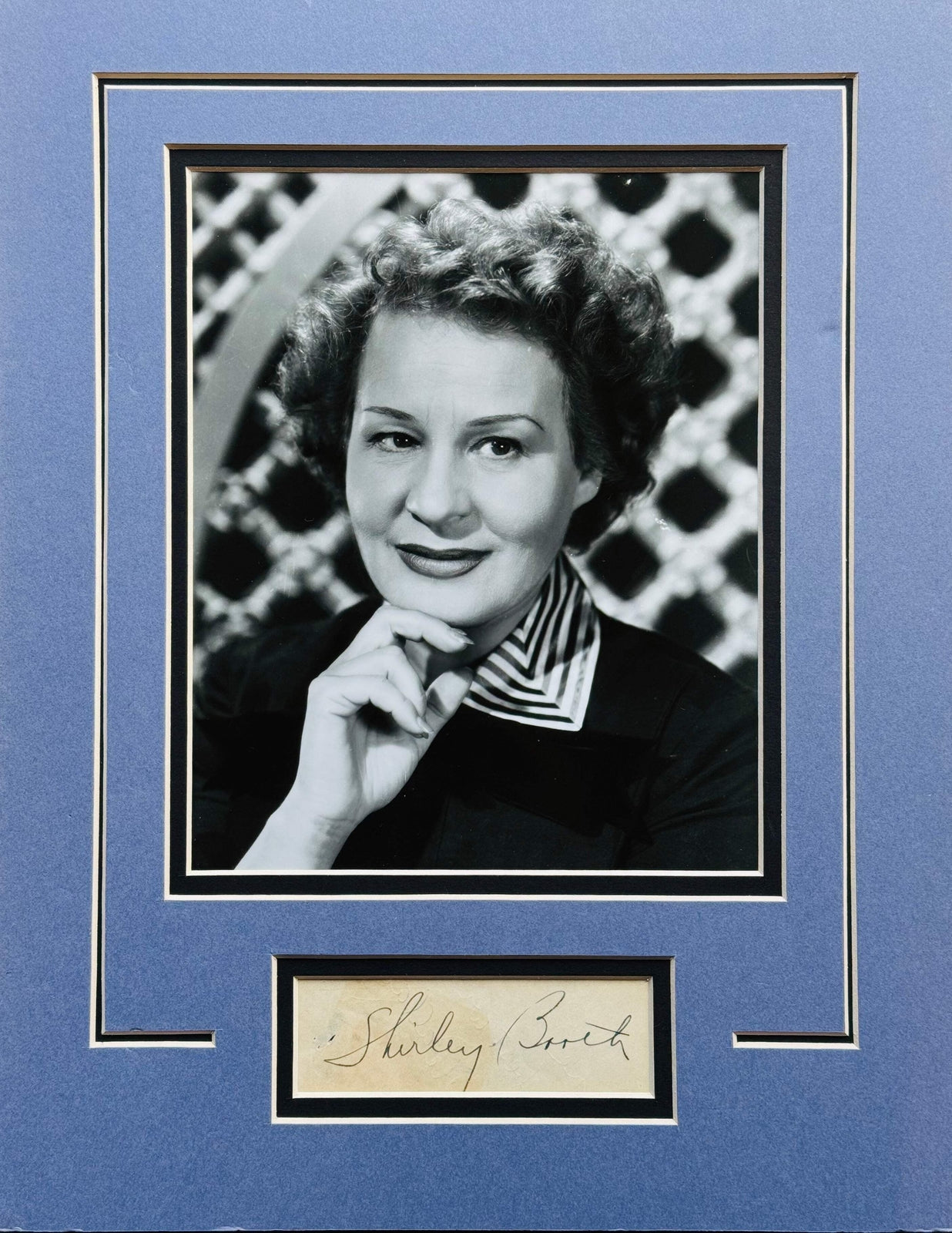 Shirley Booth Autographed Cut Signature With