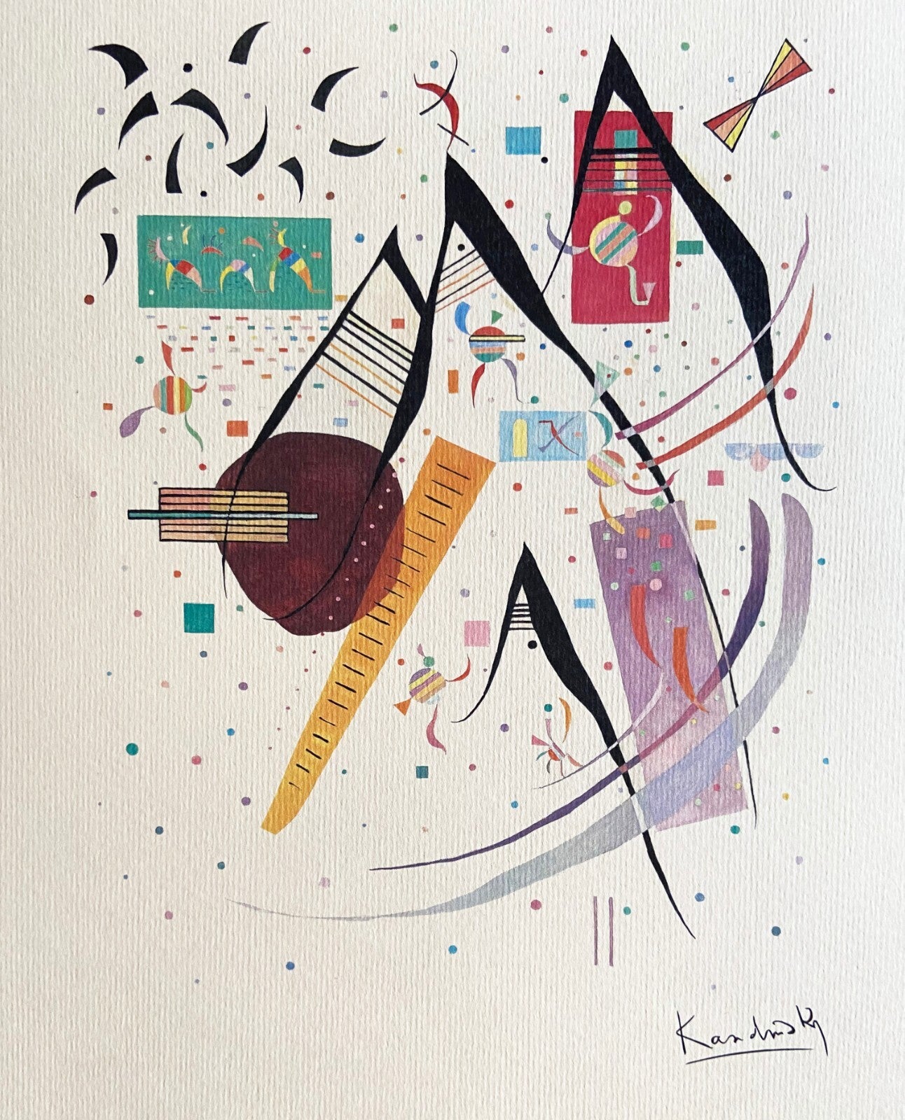 Wassily Kandinsky Lithograph Mourlot 1951 Coa
