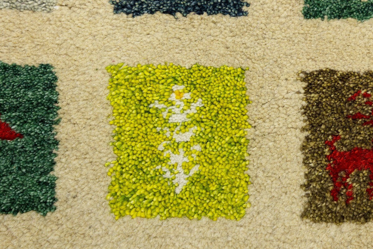 Handmade Pictorial Tribal Indo-Gabbeh Oriental