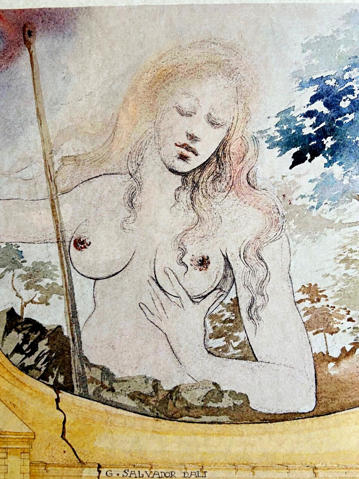 Salvador Dal, Lithograph Hand