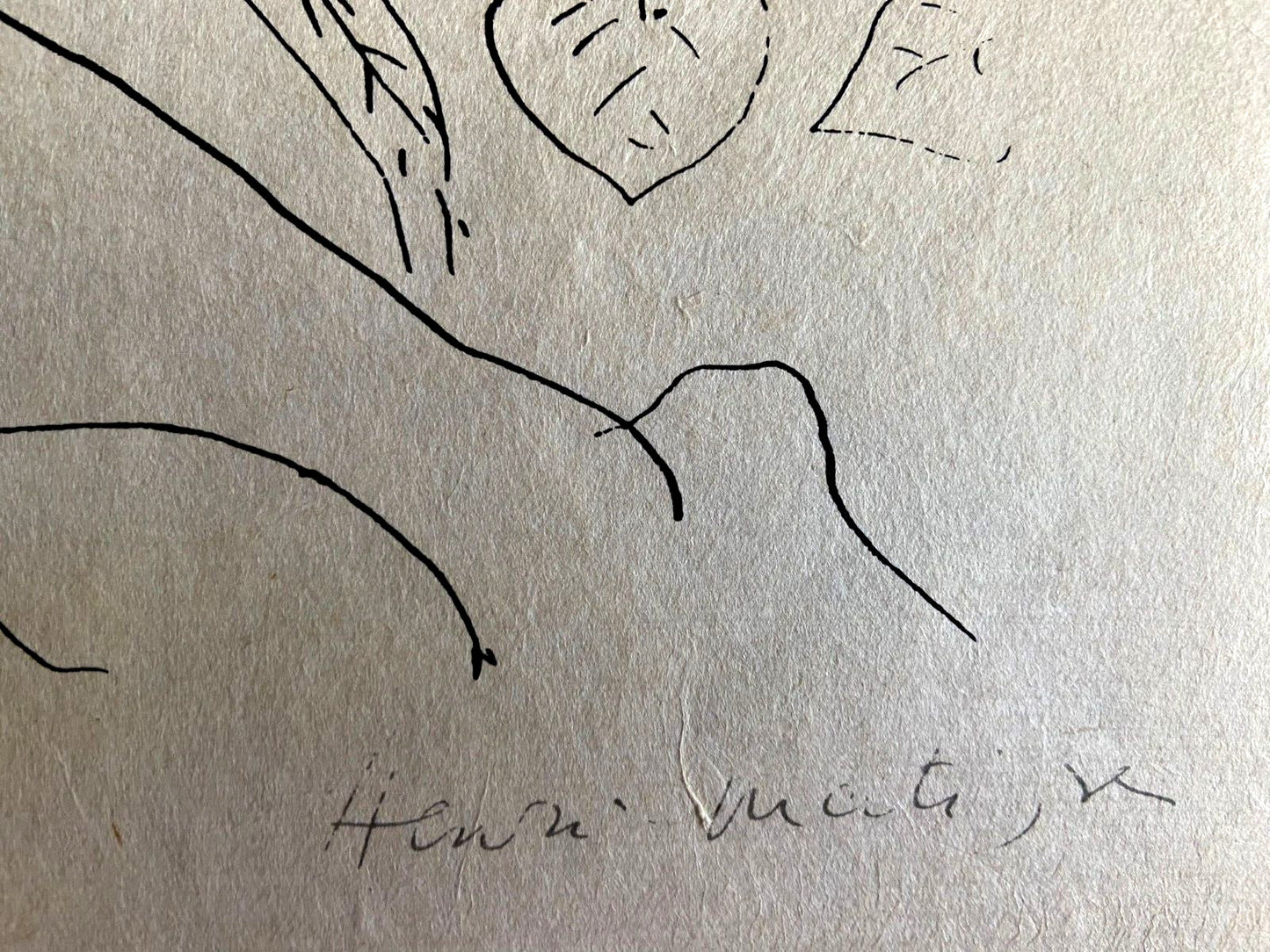 Henri Matisse Lithograph 1960 Coa Contract Signed By Hand Numbered By Hand