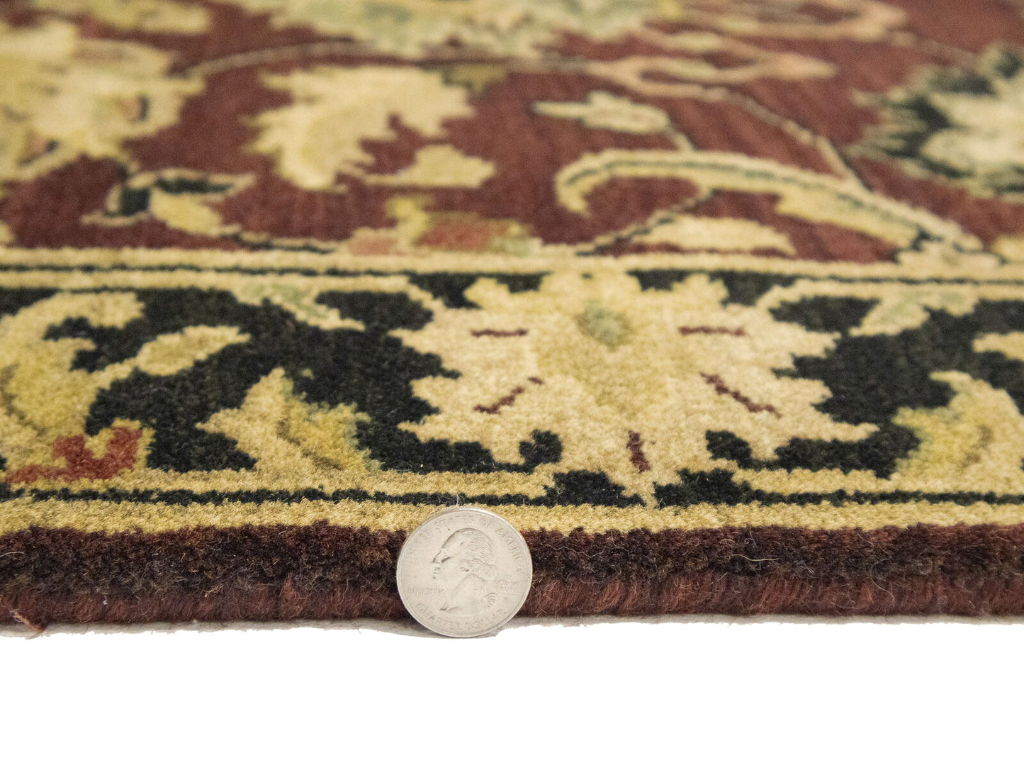 27X10 Ft Handmade Wool Oriental Runner Rug Agra