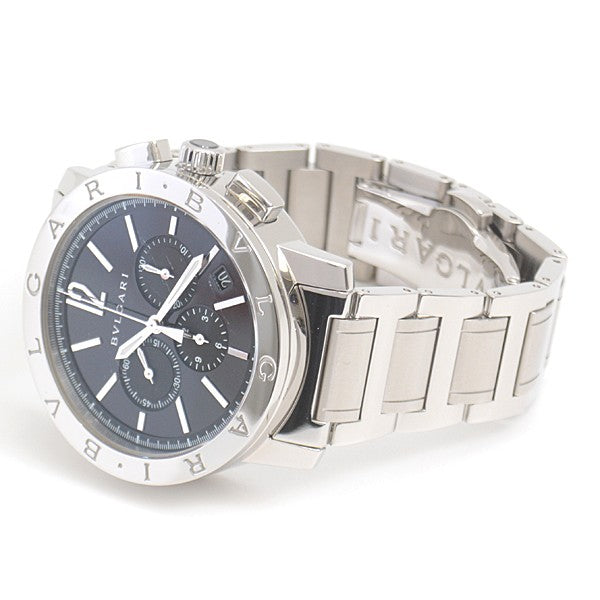 Bvlgari Bvlgari Bvlgari Chronograph El Primero Black Dial Ss Bb41Sch