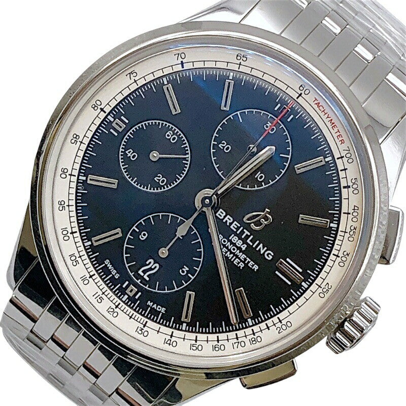 Breitling Premier Chronograph 42 A13315351B1A1 Black Men'S Used Watch #11018