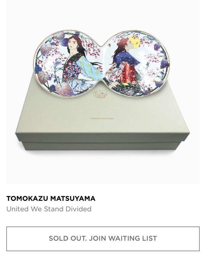 TOMOKAZU MATSUYAMA "NEW" - United We Stand Divided - Ceramic Plate Edition88