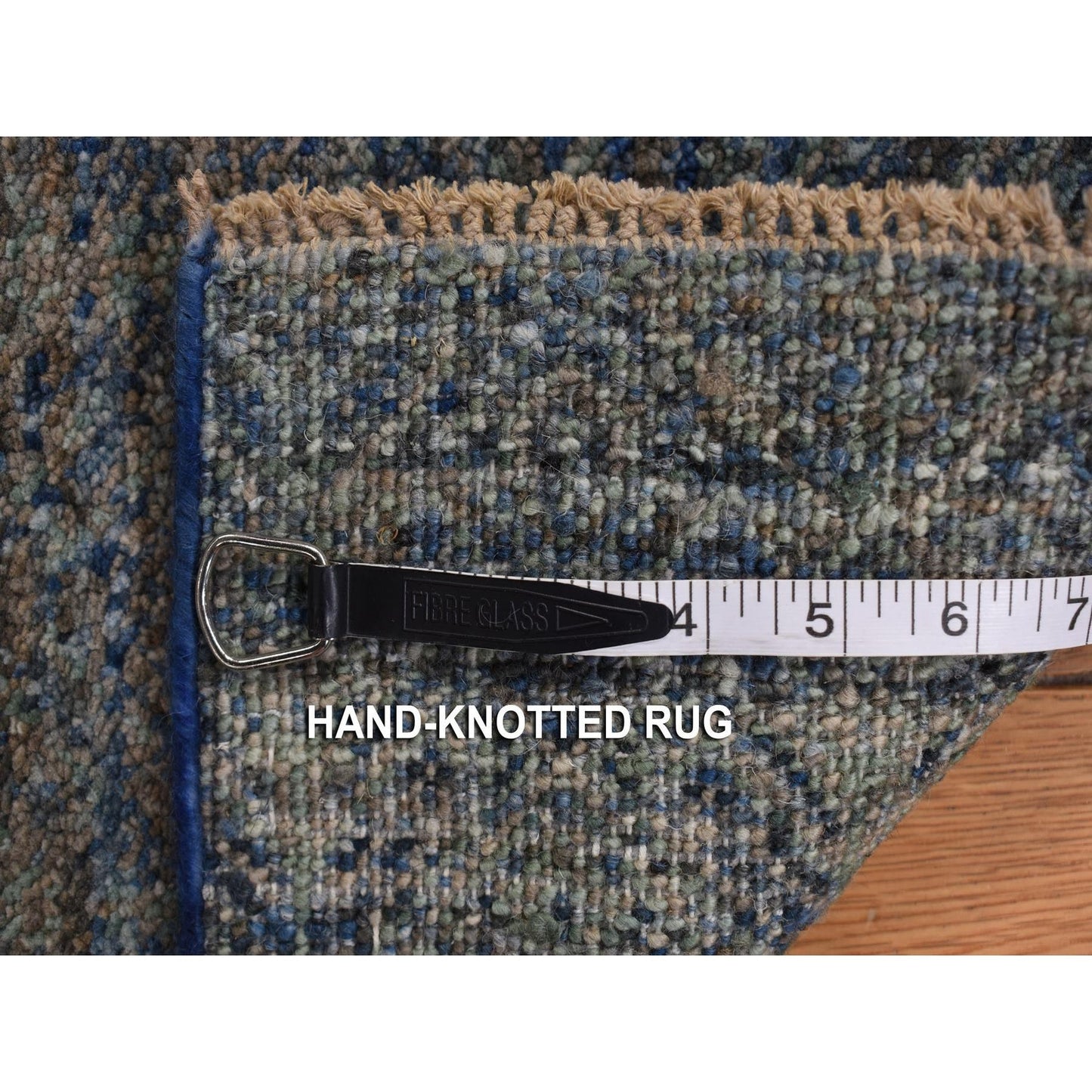 5'X14' Blue Kohinoor Collection 100% Wool Hand Knotted Gallery Size Rug