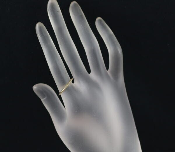 Tiffany&Co. Ring Knife Edge Us9.75-10 18K 750 Yellow Gold