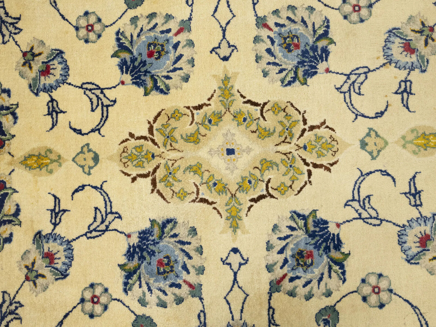 Semi-Antique Vintage Signed Handmade Wool Rug