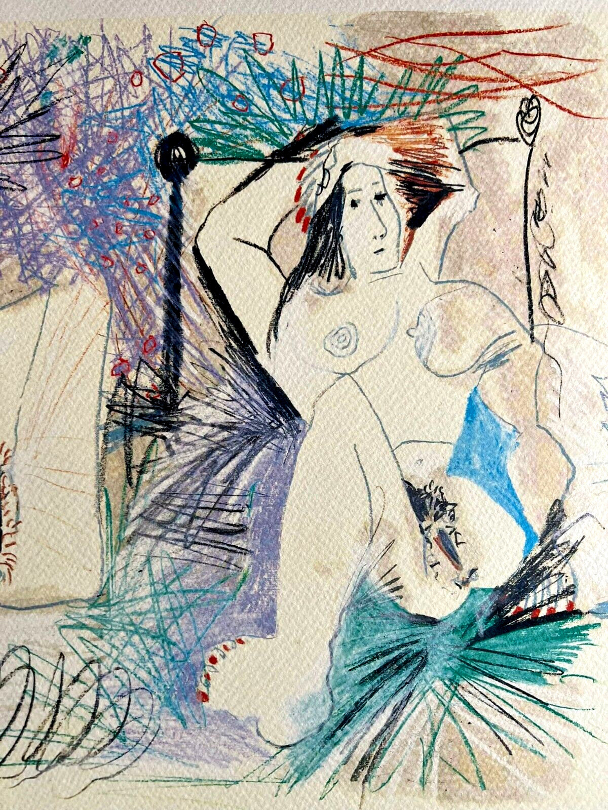 Pablo Picasso Lithograph Coa Signed Numbered A