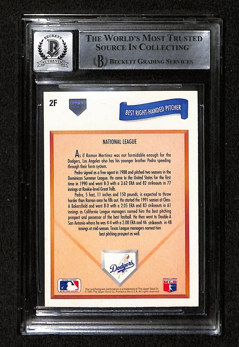 Pedro Martinez Hof Signed 1991 Upper Deck Rc Card