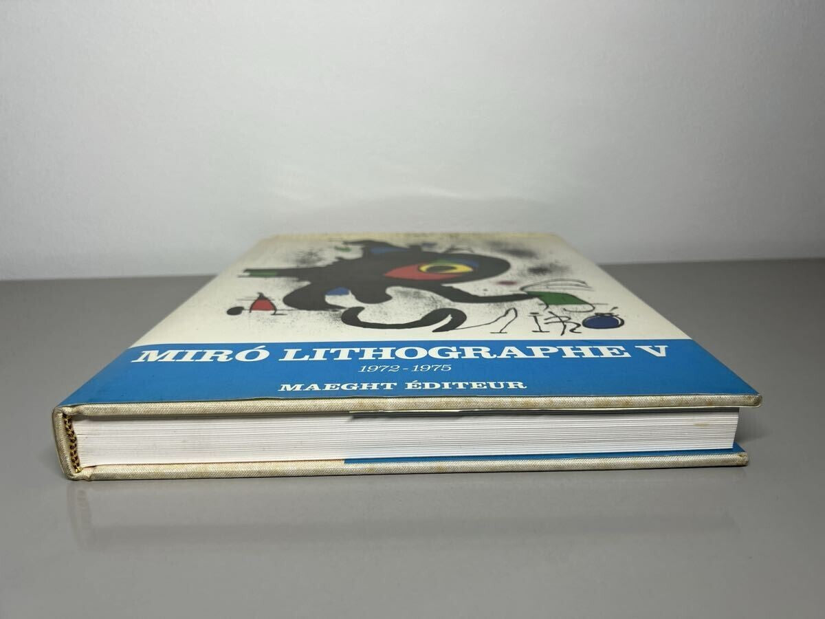 Joan Miro Lithograph V Hard Cover Book 1972-1975